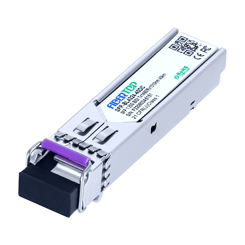 FIBERTOP 1.25G BIDI SFP SMF 1490nm Tx/1310nm Rx 40km Módulo Transceptor Único LC DOM