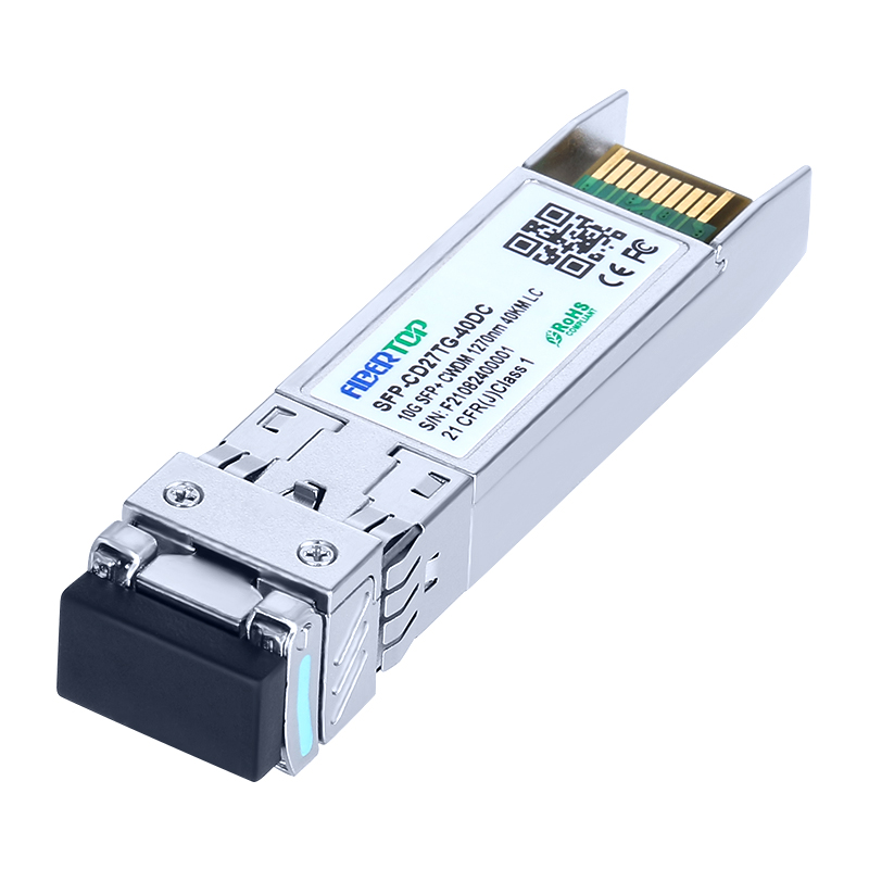 Arista Networks® SFP-10G-CW-1270-10 Compatível 10GBase-CWDM SFP+ Transceptor SMF 1270nm 40km LC DOM