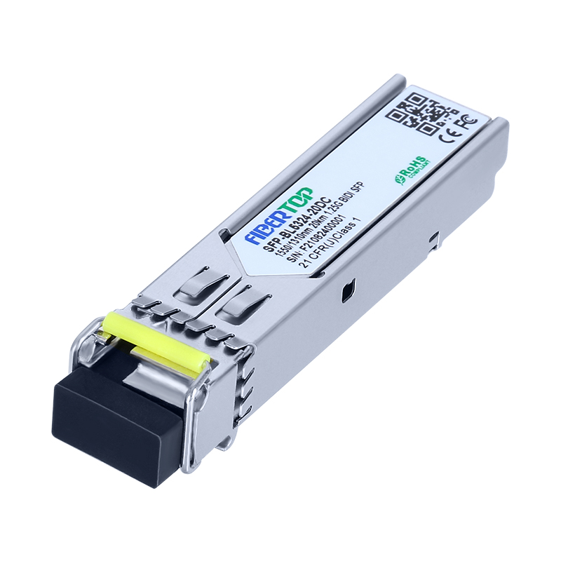 FIBERTOP 1.25G BIDI SFP SMF 1550nm Tx/1310nm Rx 20km Módulo Transceptor Único LC DOM