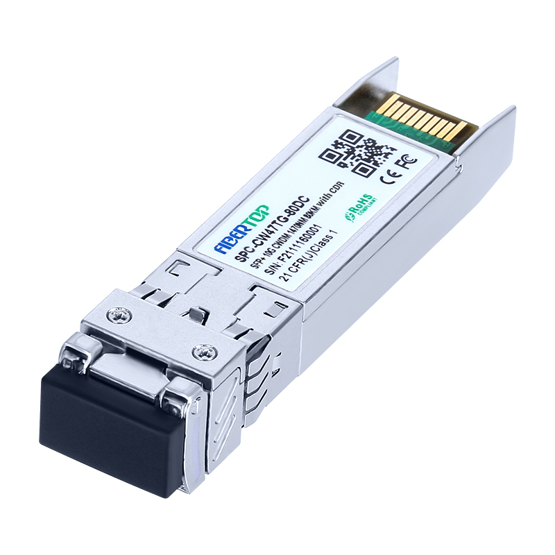 FIBERTOP 10G CWDM SFP+ com CDR SMF 1470nm~1610nm 80km LC DOM Transceptor Module