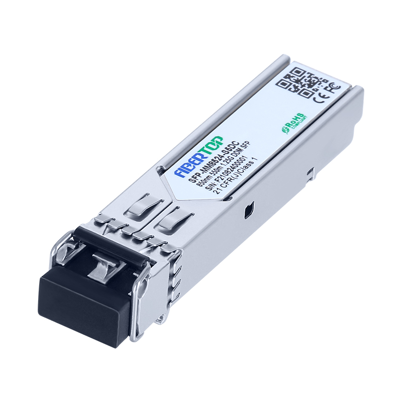 Transceptor SFP 1000Base-SX compatível com Brocade® E1MG-SX-OM MMF 850nm 550m LC DOM