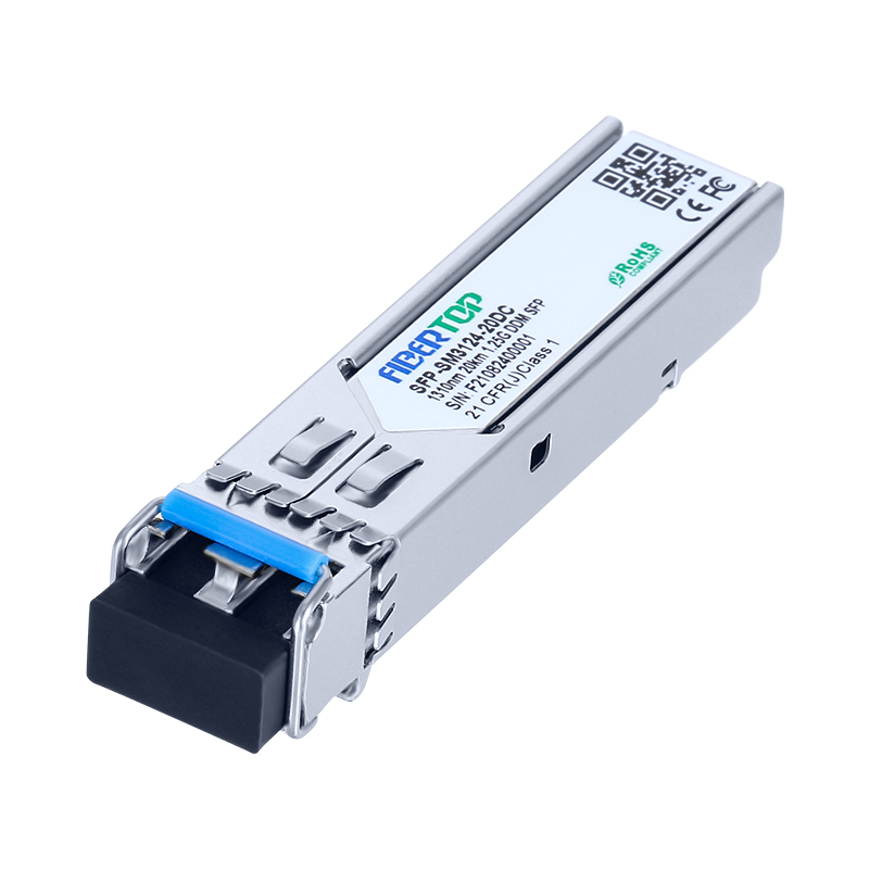 Cisco® GLC-LH-SM-20 Compatível 1000Base-LX/LH SFP Transceptor SMF 1310nm 20km LC DOM