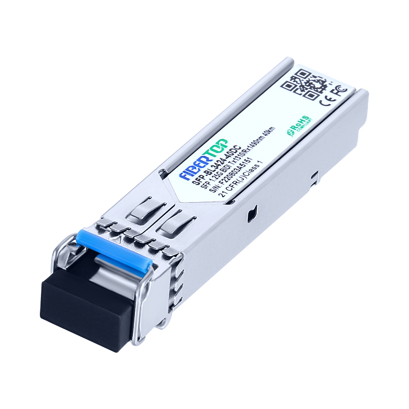 HW® LE2MGSC40DE0 Compatível 1000Base-BX-U BIDI SFP Transceptor SMF 1310nm Tx/1490nm Rx 40km Único LC DOM