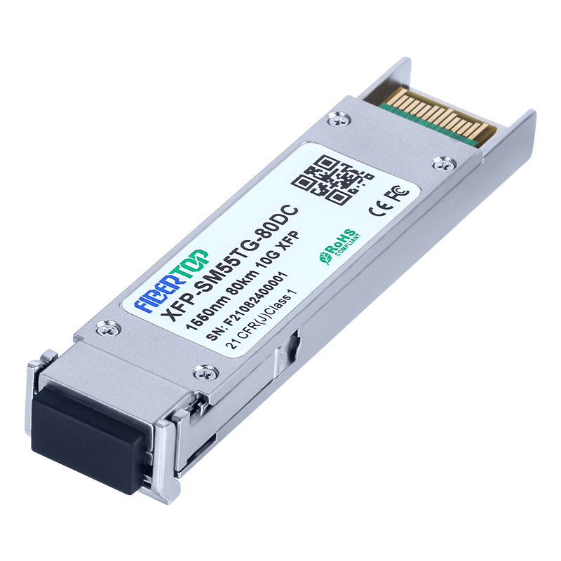 HW® XFP-STM64-SM1550-80km Compatível 10GBASE-ZR XFP Transceptor SMF 1550nm 80km Duplex LC DOM