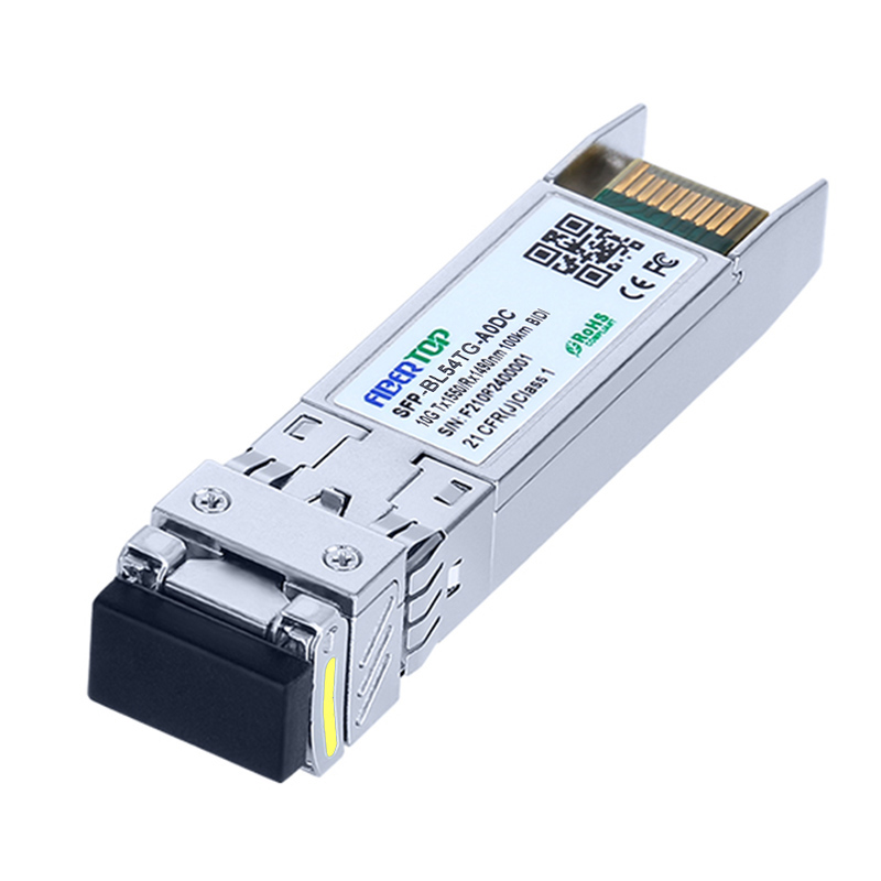 Cisco® SFP-10G-BX100D compatível com 10G BIDI 100km SFP+ transceptor SMF 1550nm Tx/1490nm Rx único LC DOM