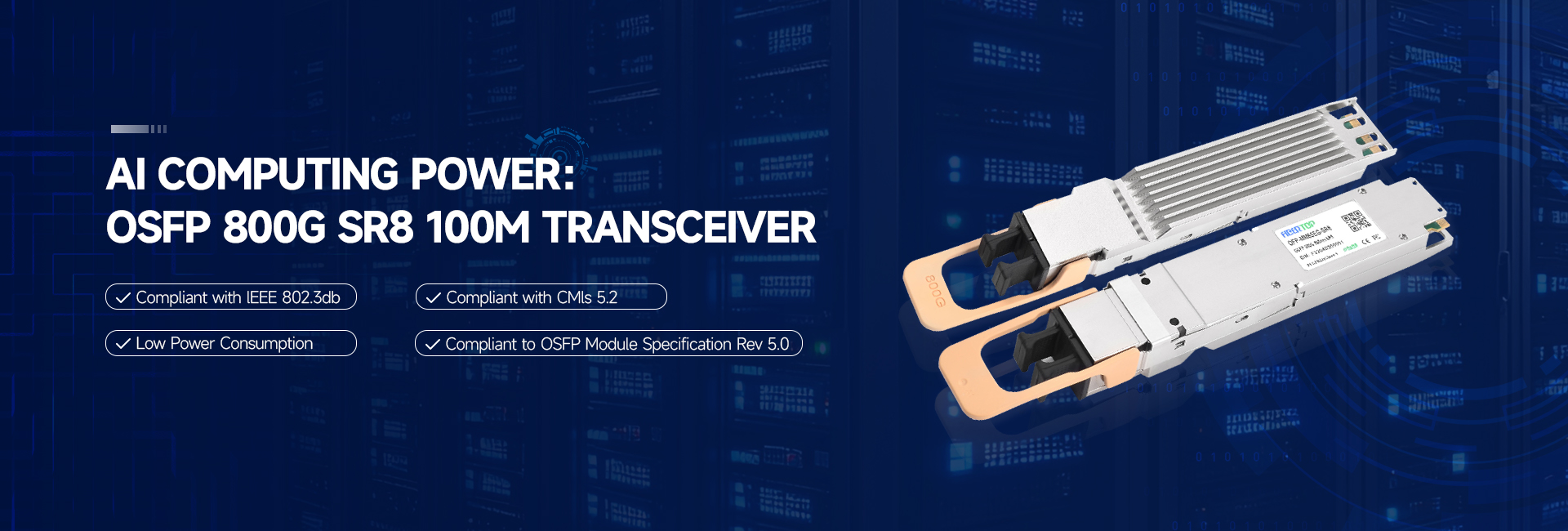 Transceptor 100G, 200G e 400G